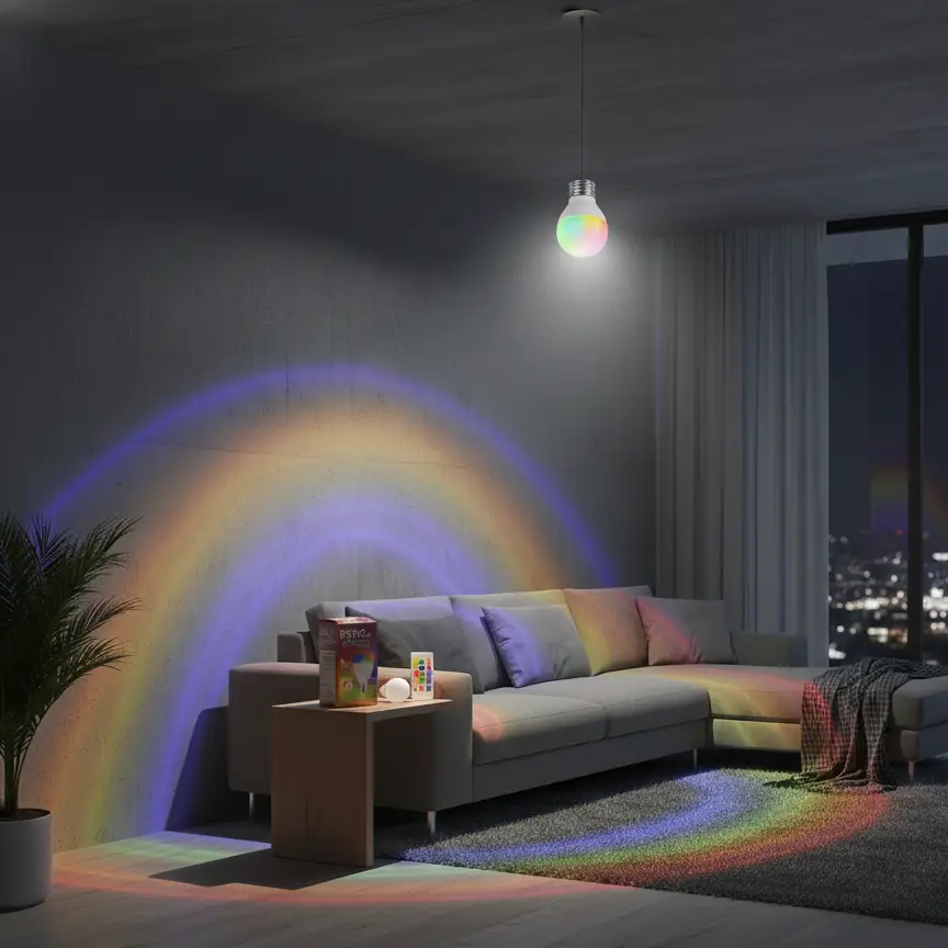 9 IN 1 RAINBOW LED BULB BRIO